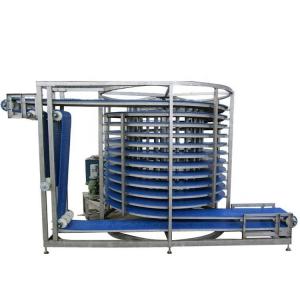 China Food Grade Stainless Steel Spiral Tower Conveyor for Cake factory