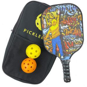China Aramid Honeycomb Pickleball Racquet Hard EVA 3k Carbon Pickleball Paddle Set factory