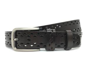 China Adjustable Hollow 100cm Mens Casual Leather Belt factory