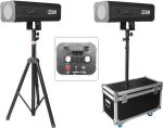 300W LED Follow Spot Light 3600K-6000K Sharp Narrow Beam 23 Degree LED RGB Stage