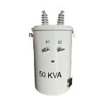 50KVA Single Phase Pole Distribution Transformer Oil immersed 12470V To 277V