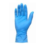 Blue Disposable Latex Gloves , Disposable Powder Free Glove Environmental