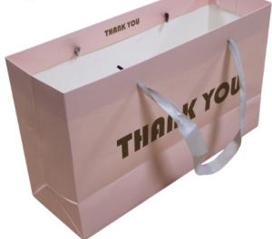 China Factory Made Paper Matt Black Custom Gift Bag with Logo Recycled Paper bag factory