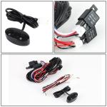 120W LED Roof Mounted Spotlight with 4 Lights , Off Road 4x4 Roof 4 Clear Fog