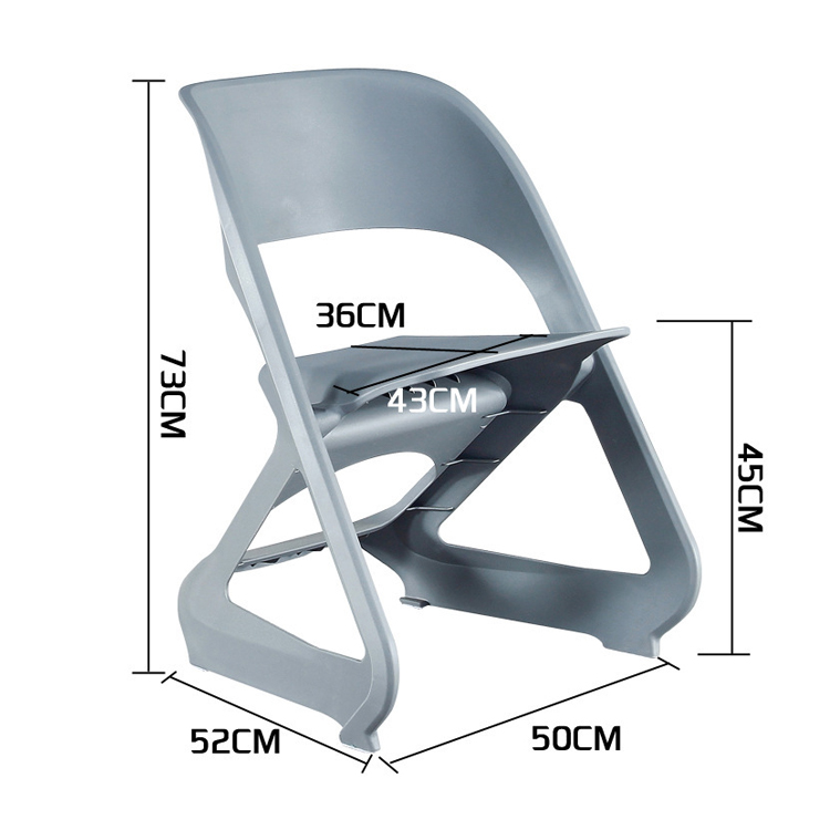 Simple Modern Stackable Plastic Cafe Chairs for Nordic Morden Outdoor Leisure Balcony