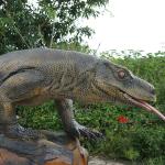 Snowproof 4m Realistic Animatronic Animals Komodo Dragon Model