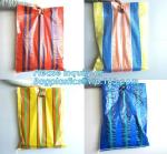 Eco Friendly fabric Laminated Handle, Pp Woven Tote Bag, RPET Coated Foldable