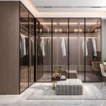 Knocked Down Sliding Door Wardrobe Bedroom Furniture OEM ODM