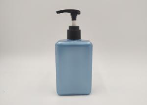 China 250ml Square Flat PET Empty Shampoo Bottle , Luxury Cosmetic Bottles OEM / ODM factory