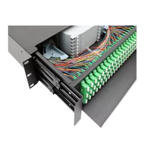 China LC Duplex Pre Terminated Fiber Optic Enclosure Black Color factory