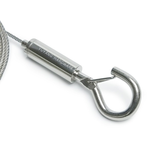 Ceiling Hanging Wire Cable Kit with Suspension Hook Adjustable Hook Cable Gripper for Hanging Picture, Acoustic Panel