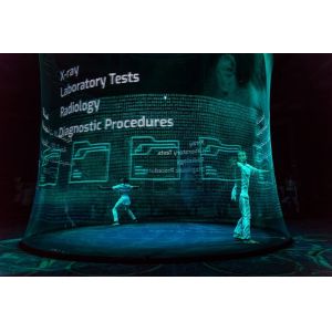 Transparent Invisible Holographic 3D Mesh Screen Pepperscrim