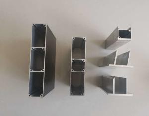 China Extruded 6063 T5 0.08MM Curtain Wall Aluminum Frame Profile factory