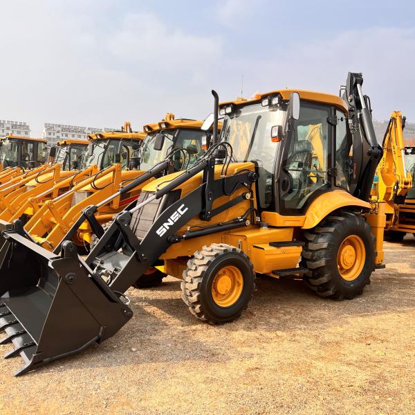Mexico Market SNSC 388 Backhoe Loader Excavator 2740mm Bucket Dumping Height 75