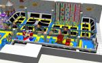 15FT Commercial Indoor Playground Customized Childrens Trampoline Park For
