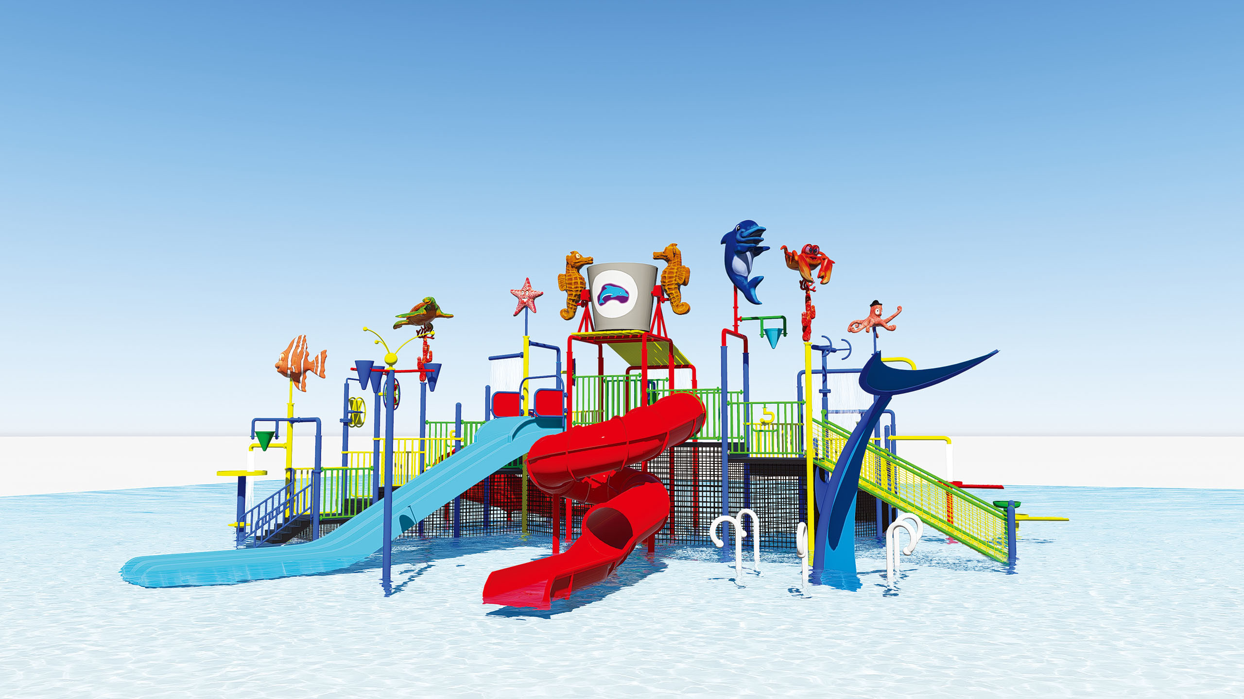 commercial water park equipment, outdoor water play equipment, water amusement park equipment