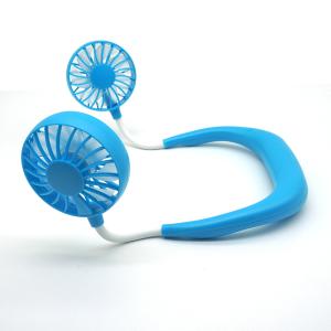 China Outdoor Activities Electric 1200mAh Portable Neck Fan factory