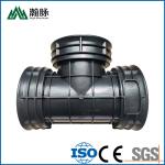 Double Wall HDPE Pipe Fittings 90 Degree Elbow Corrugated Pipe Tee