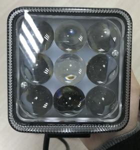 China 4D Reflector 27w Led Car Logo 1800 Lumens 12 Volt Led Work Lights For Trucks factory