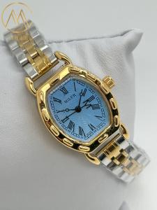 China Logo Customized Oval Case Shaps Ml 222 Stainless Steel Strap Quartz Women Watch factory