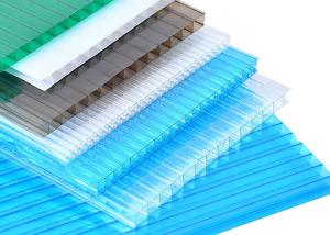 China Garden Twinwall Roofing Polycarbonate Sheet Hollow Width 1220mm 2100mm factory