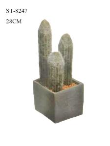 China 28CM Artificial Succulents Three Standing Cactus Plant Europe Simple Style factory