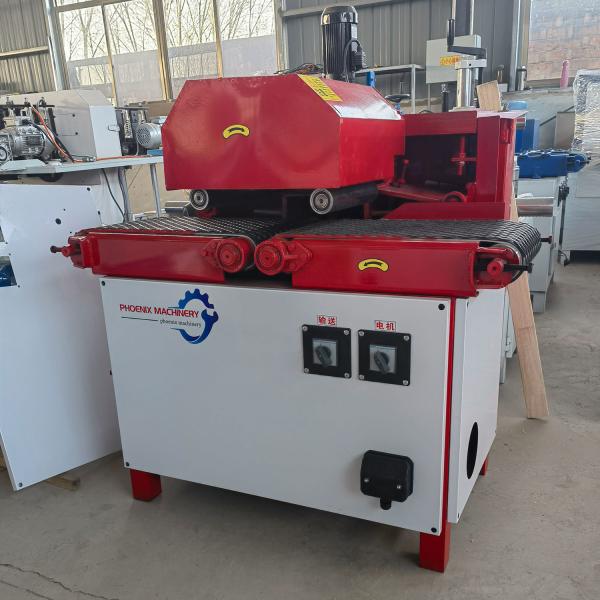 Solid Wood Plywood Strips Cutting with PDPJ300 Automatic Woodworking Multi Blade