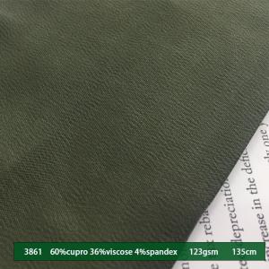 China 60% Cupro 36% Viscose 4% Spandex 123gsm Rayon Viscose Fabric Elastic factory