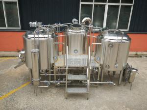 China Plc Control Craft Beer Brewing Equipment , Commercial Beer Distillery Equipment factory