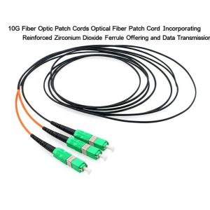 10G Fiber Optic Patch Cords Optical Fiber Patch Cord Incorporating Reinforced Zirconium Dioxide Ferrule Offering and Data Transmission