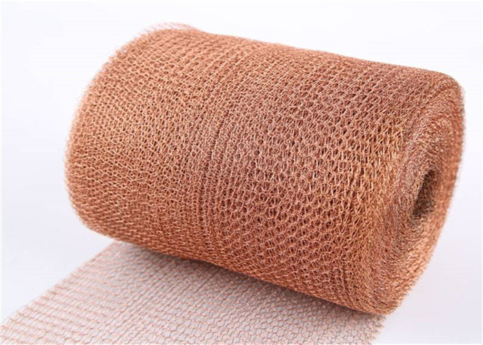 99.9% Copper Knitted Mesh Roll 10ft 20ft 6inch For Pest Control