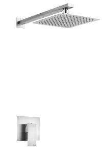China Square 8 Inch Shower Head And Mixer Set Stainless Steel 304 Material factory