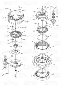 China Hydraulic 296-6218 E336D Excavator Travel Drives Catalog For Excavators With Bolt on Installation factory
