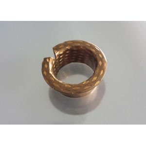 Flanged FB090 Plain Bush Bearing CuSn8P With Diamond Or Ball Shape Oil Sockets