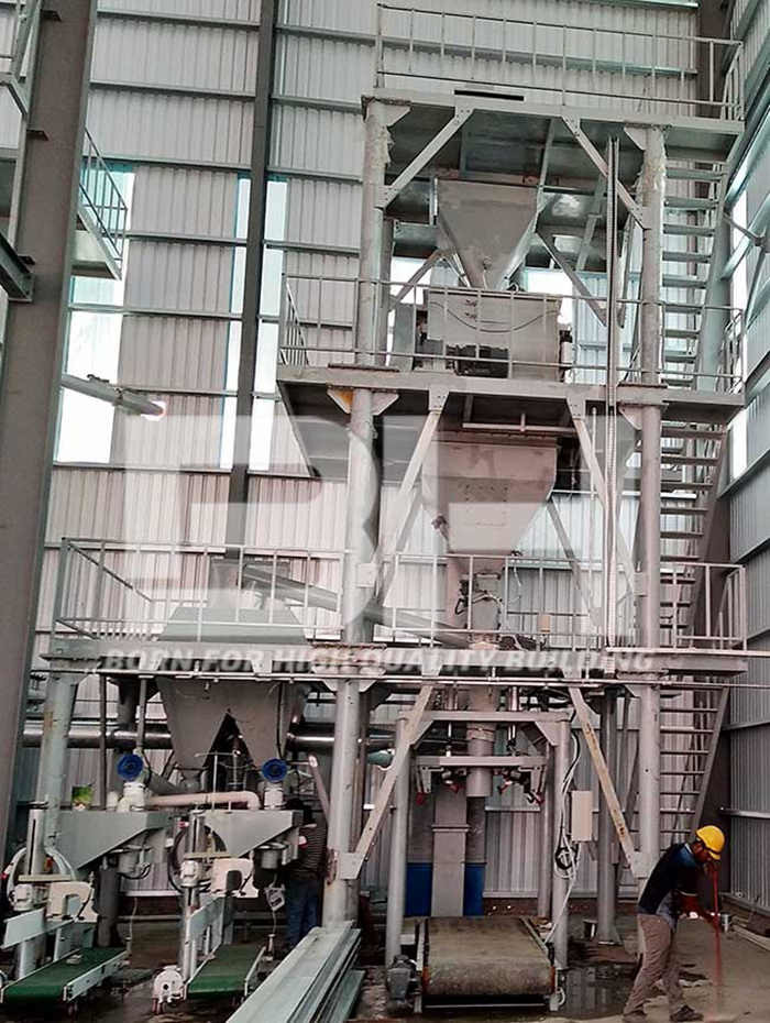Dry Mix Mortar Manufacturing Plant Labor Saving For Wall Putty Mortar