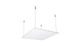 595 X 595 Recessed Office Ceiling Light Panels 48w White Aluminum CRI 80