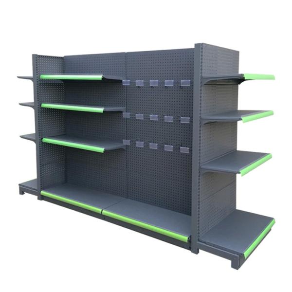 Metallic Supermarket Equip Shelves for Retail Store Grocery Gondola Shelving