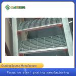 T4 Checkered Platenosing Bolted Steel Metal Grate Stair Treads 60mm Pitch