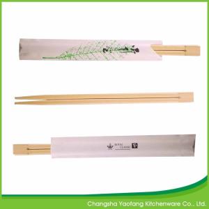China Natural Japanese Reusable Bamboo Chopsticks Custom Logo Twins 24cm Length factory
