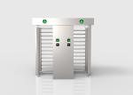 304 Stainless Steel Full Height Turnstile Automatic Left / Right Double Lane
