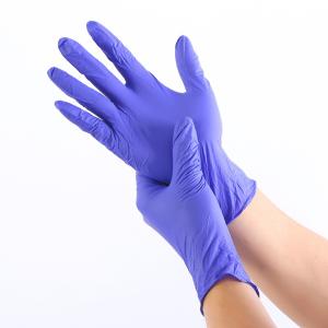 China Anti Static Nitrile Powder Free Examination Gloves For Personal Protection factory