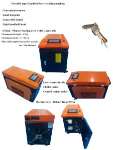 China Mini Portable Laser Gun For Rust Removal 1500w Laser Power factory