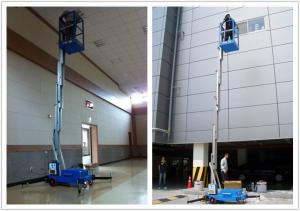 China Electric Aerial Order Picker 10 Meter Platform , Aluminum Alloy Hydraulic Aerial Lift factory