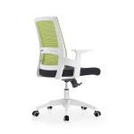 Modern Middle Back Ergonomic Mesh Back Fabric Seat Swivel Staff Office Chair