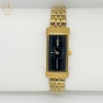 Black Dial Luxury Ladies Stylish Wrist Watch With Stainless Steel Strap