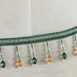 Handmade fashionable chain beads lace tassels fringes for curtain/sofa/pillow