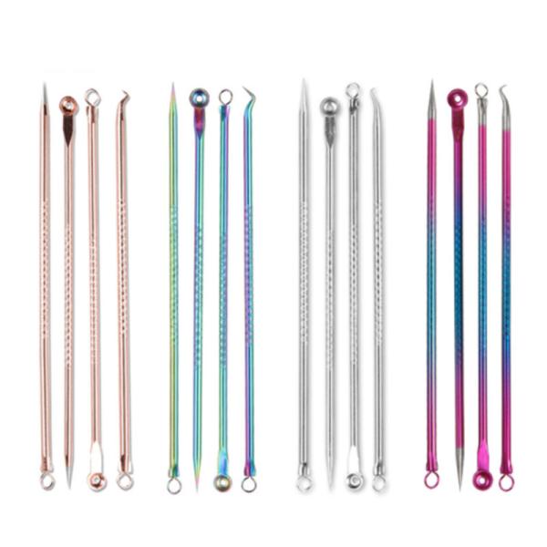 4 Pcs 5 Pcs 7 Pcs Facial Skin Care Devices Stainless Steel Acne Blackhead