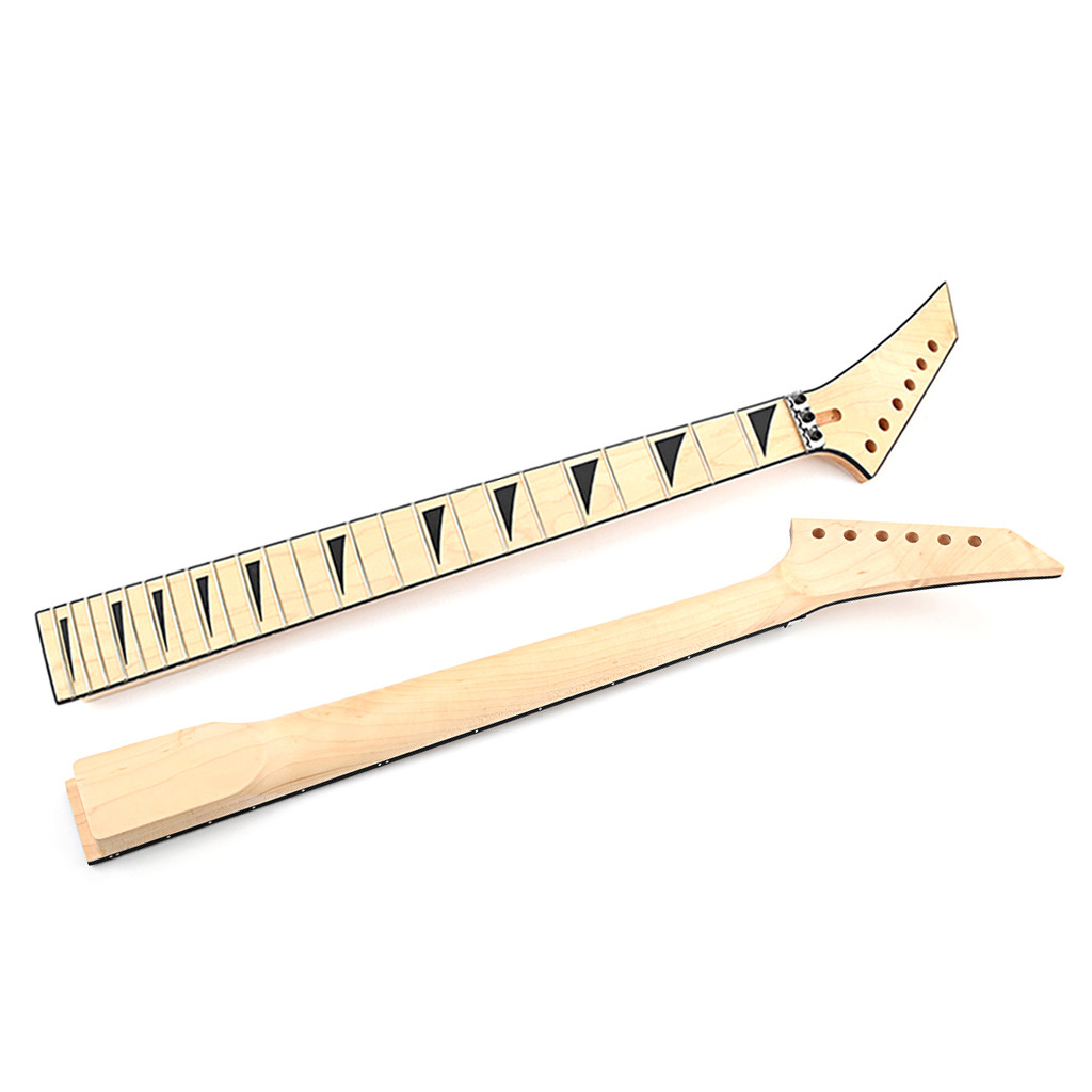 24fret 25.5inch Replacement Guitar Neck Shark Fin Jackson DIY Reversed Head Left Right Hand