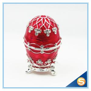 China Royal Blue Russian Egg Trinket Box, Bleu Blue Inspired Russian Egg on sale factory