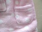 coral fleece infants gown,baby girl bathrobe